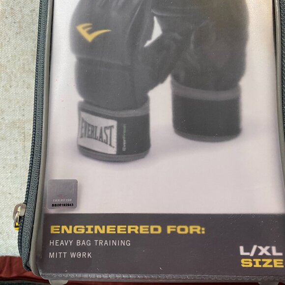 EVERLAST New WRIST WRAP HEAVY BAG GLOVES Training Mitt Work SIZE L/XL - Picture 3 of 6